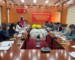 Làm việc với đoàn giám sát Bộ Văn hóa, Thể thao và Du lịch việc thực hiện Chương trình mục tiêu quốc gia phát triển Kinh tế - Xã hội vùng đồng bào dân tộc thiểu số và miền núi giai đoạn  2021 - 2025 trên địa bàn huyện Quảng Hòa, tỉnh Cao Bằng