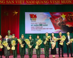 2 Cục Trưởng Cục Điện Ảnh và GĐ Sở VHTTDL tặng hoa các nghệ sĩ điện ảnh IMG 0758
