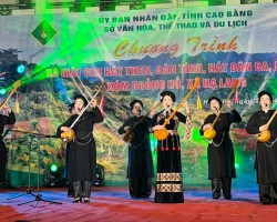 Chương trình ra mắt Câu lạc bộ hát Then, đàn Tính, hát dân ca, dân vũ xóm Đoỏng Hủ, xã Hạ Lang