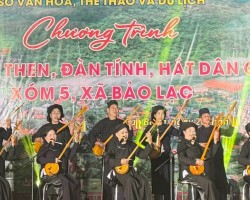 Ra mắt Câu lạc bộ hát Then, đàn Tính, hát dân ca, dân vũ xóm 5, xã Bảo Lạc